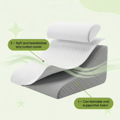Cooling Wedge Pillow – Breathable Design & Relaxed Positioning