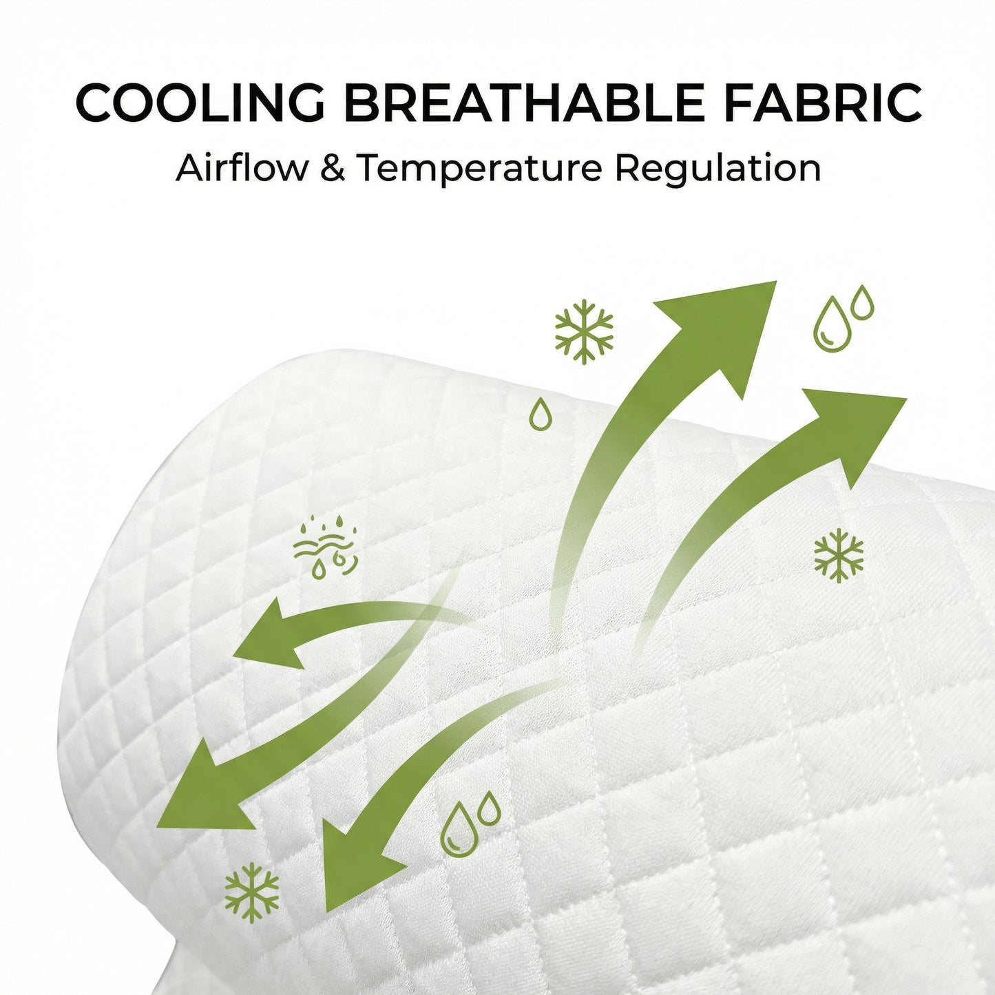 Cooling Wedge Pillow – Breathable Design & Relaxed Positioning