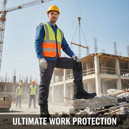 Zip Side Safety Work Boots – Durable Protection with Easy Access