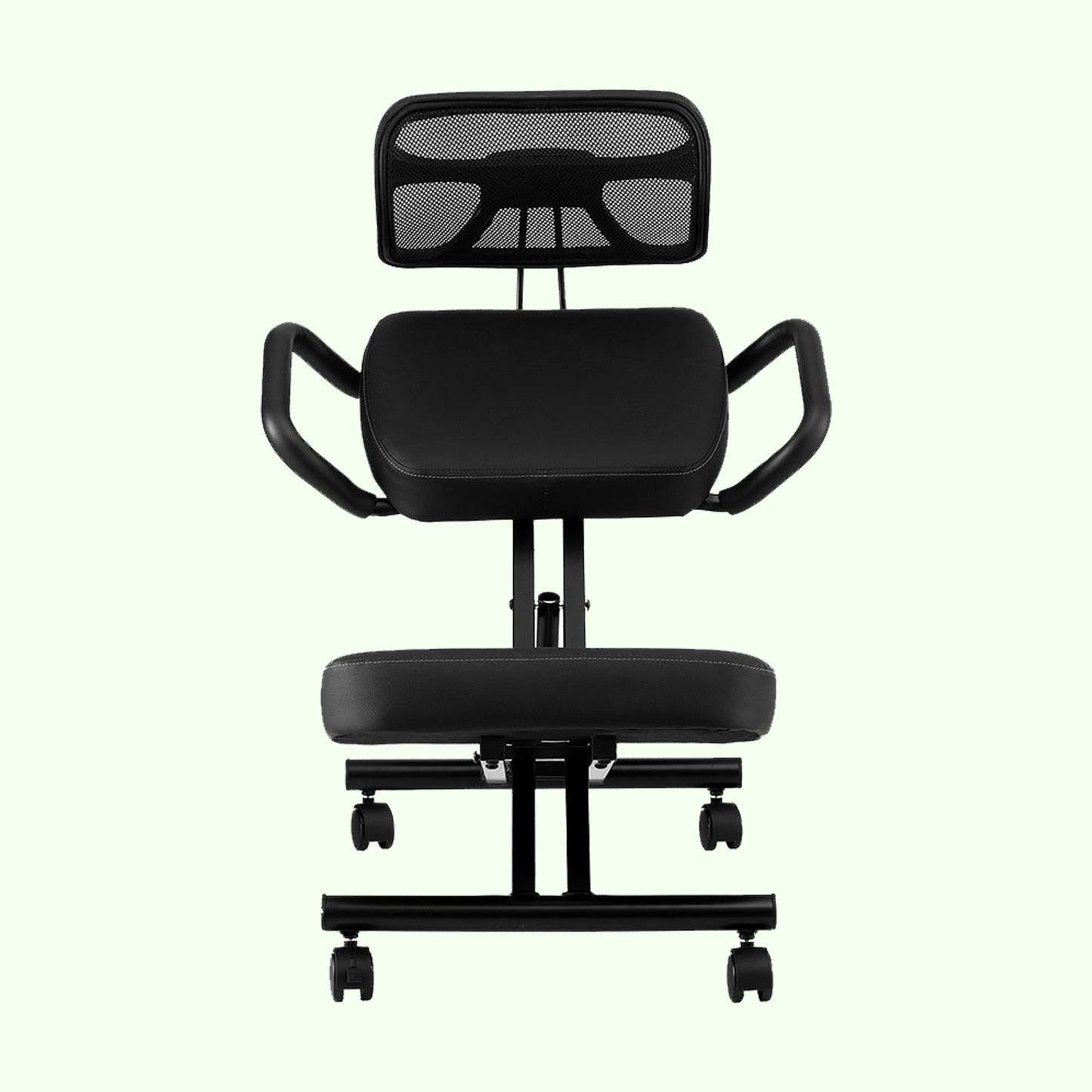 Kneeling Office Chair with Back Support - Stool with Smooth Casters