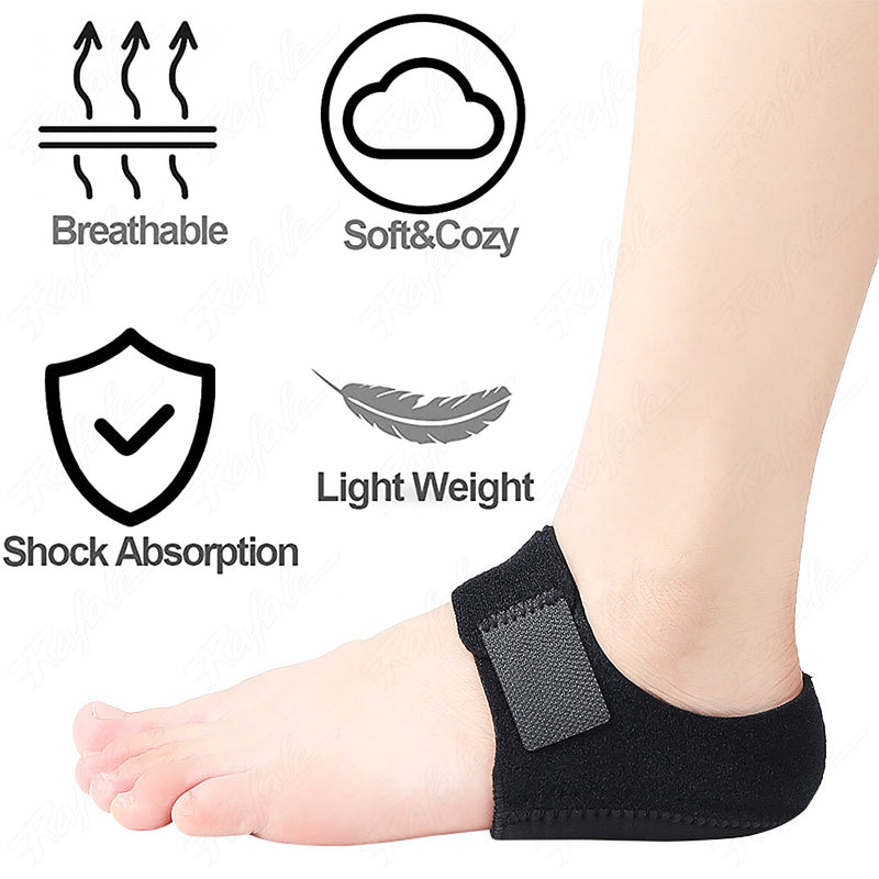 Cushion heel protector wrap - Adjustable Heel Cushions with Breathable Inserts  (1 Pair)