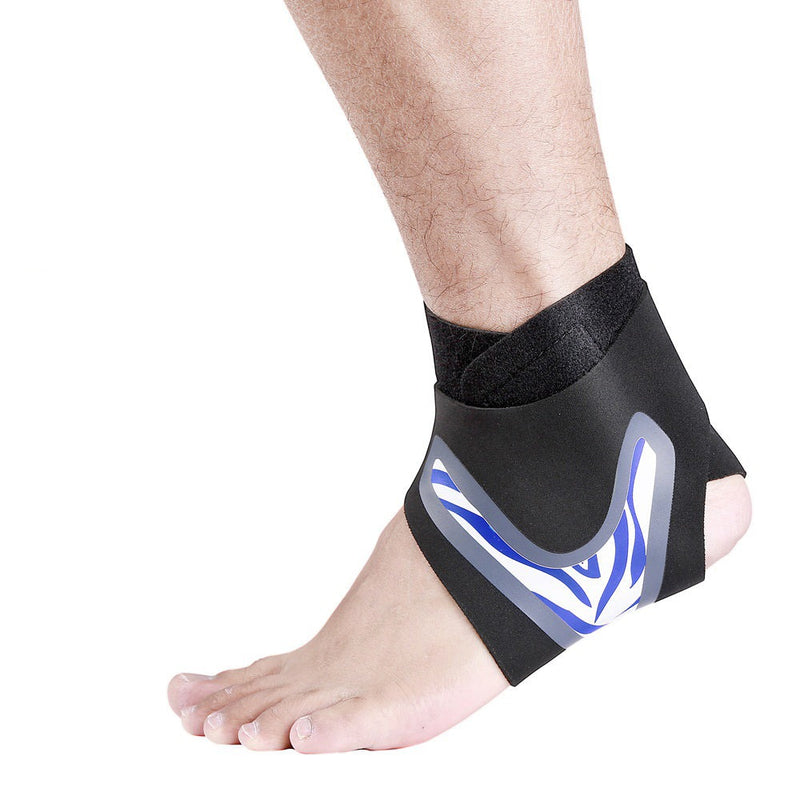 Pair of Adjustable Ankle Support Brace for Running, Hiking and All Day Long Work