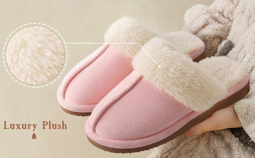 Comfy Wool Slippers - Suede upper adds style and durability