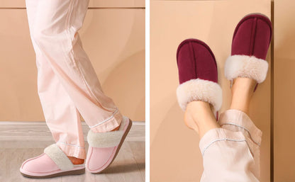 Comfy Wool Slippers - Suede upper adds style and durability