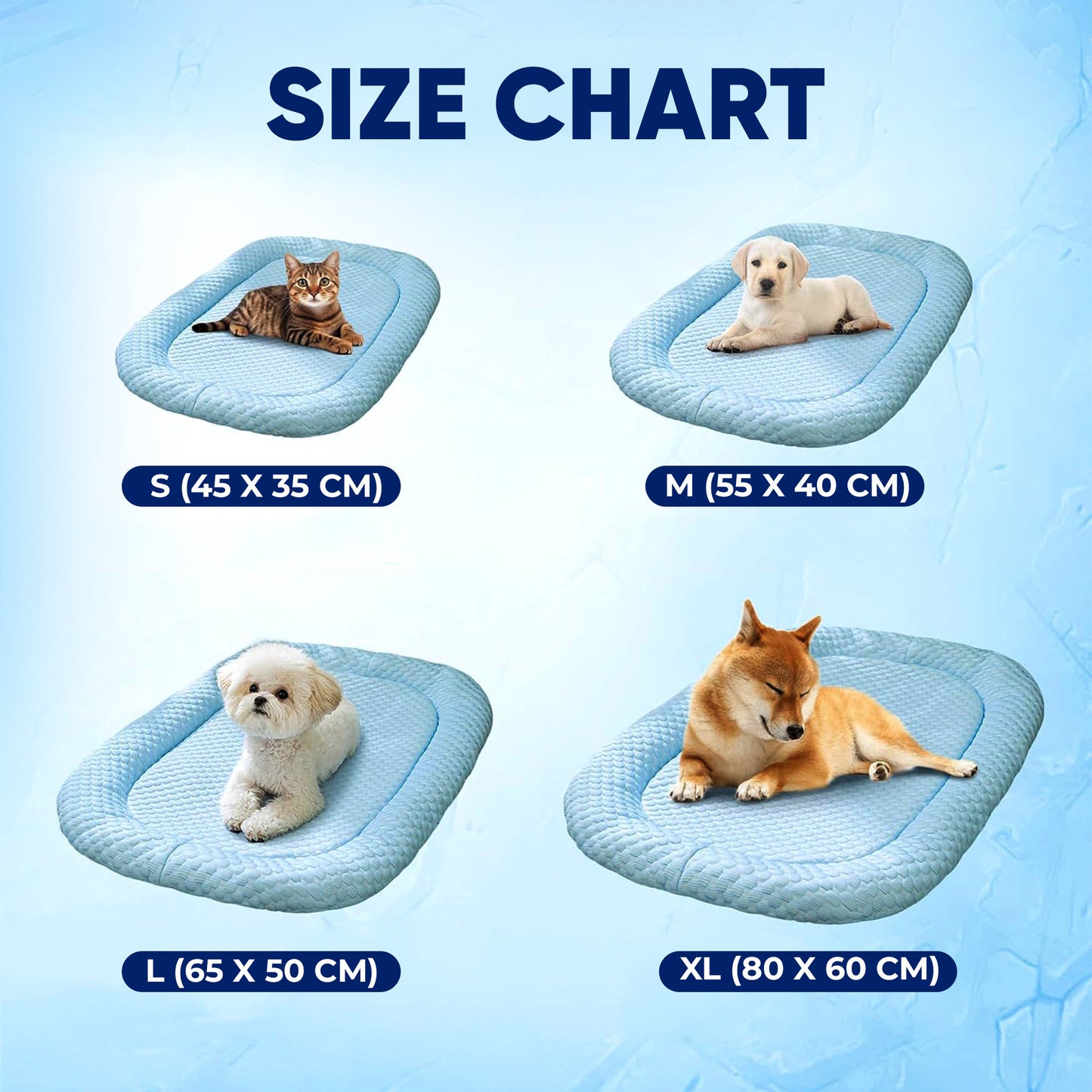 Ice Cooling Calming Pet Bed