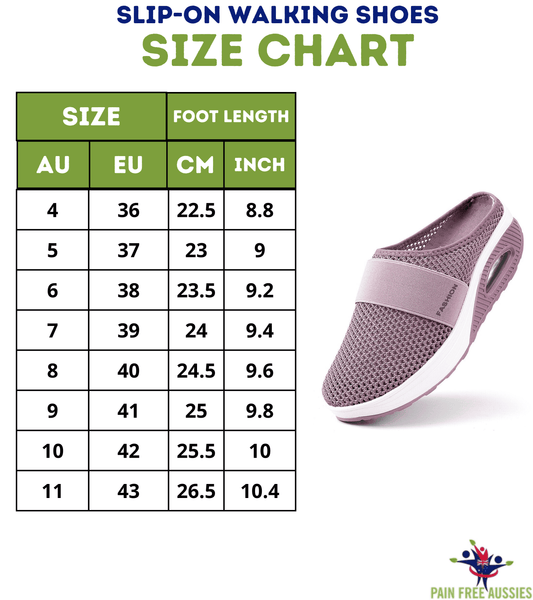 Slip On Walking Shoes | Air Cushion Slip-on Walking Shoes – Pain Free ...