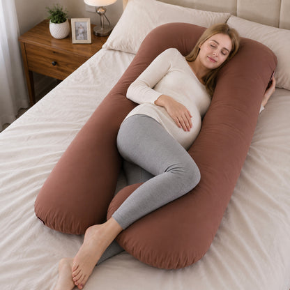 Pregnancy Pillow for Breastfeeding, Sleeping & Support for Back, Hips, Legs, Belly