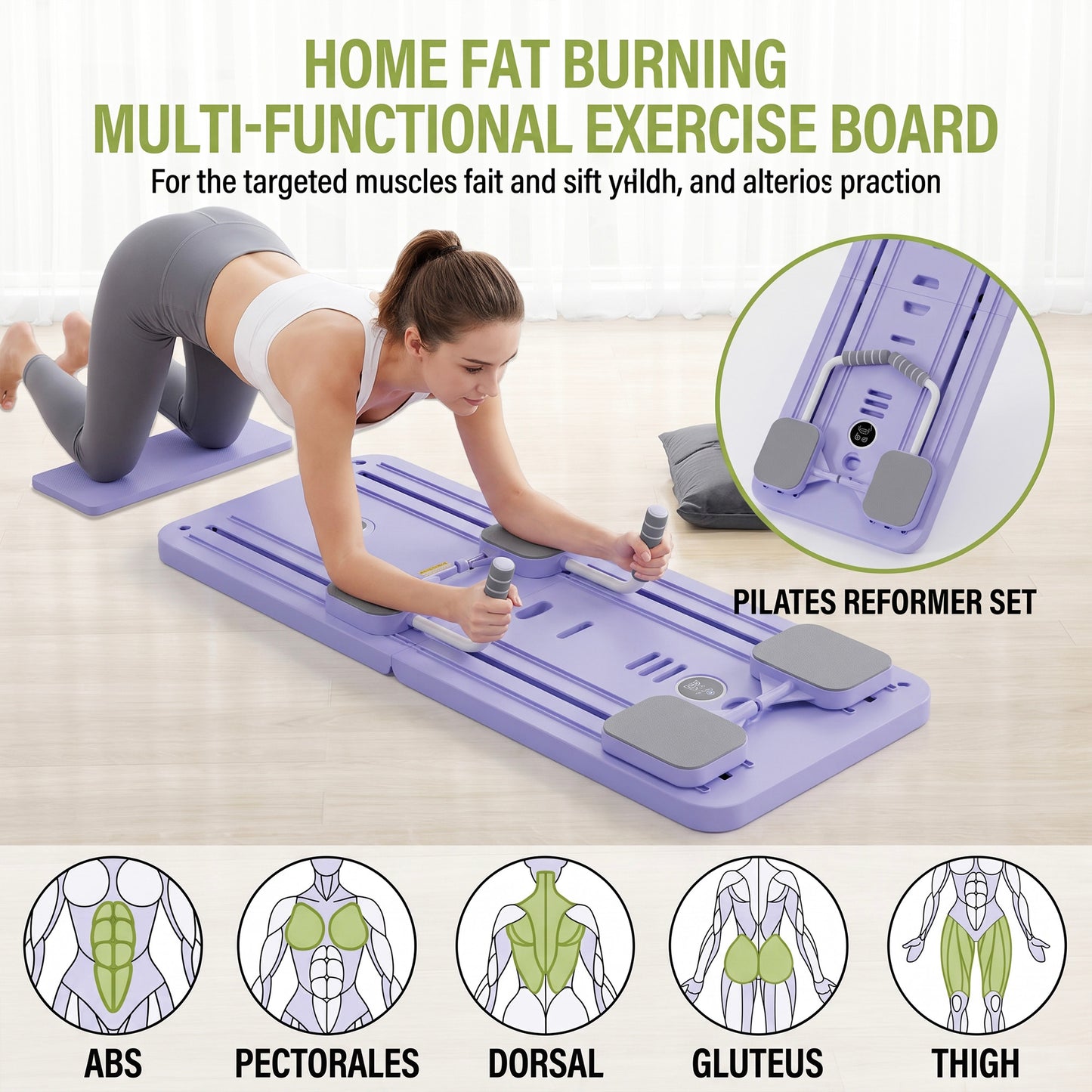 Portable Pilates Reformer Set