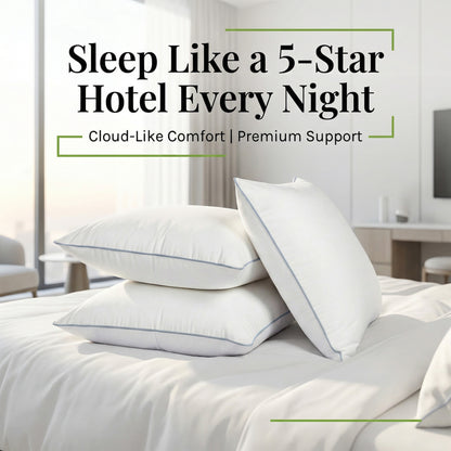 Luxury Hotel Pillow -  Waterproof & Stain-Resistant