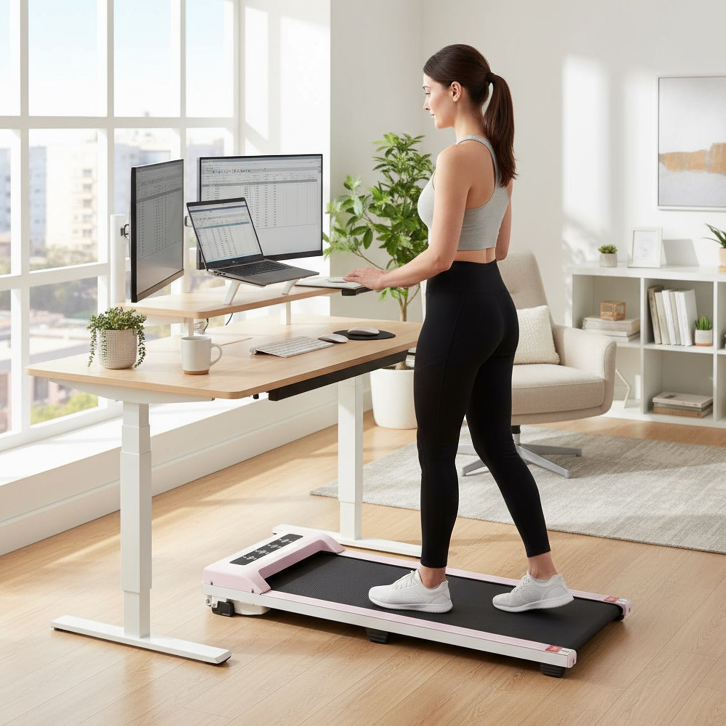 Home & Office Walking Pad – Space-Saving Electric Treadmill