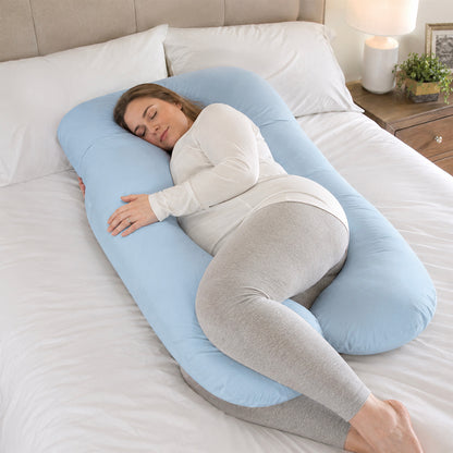Pregnancy Pillow for Breastfeeding, Sleeping & Support for Back, Hips, Legs, Belly