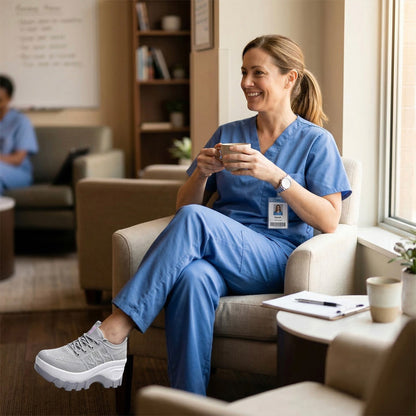 Nurse Comfort Shoes - Platform with  3-inch Height Boost