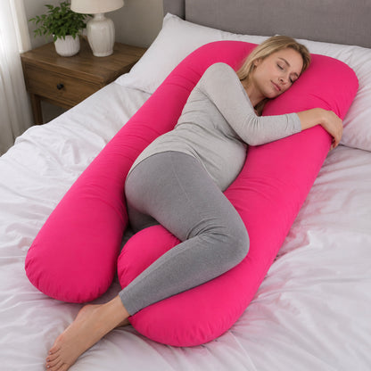 Pregnancy Pillow for Breastfeeding, Sleeping & Support for Back, Hips, Legs, Belly