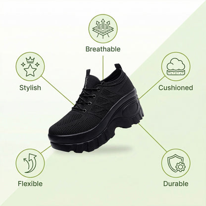 Nurse Comfort Shoes - Platform with  3-inch Height Boost
