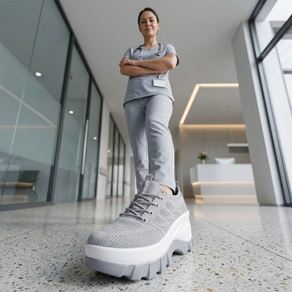 Nurse Comfort Shoes - Platform with  3-inch Height Boost