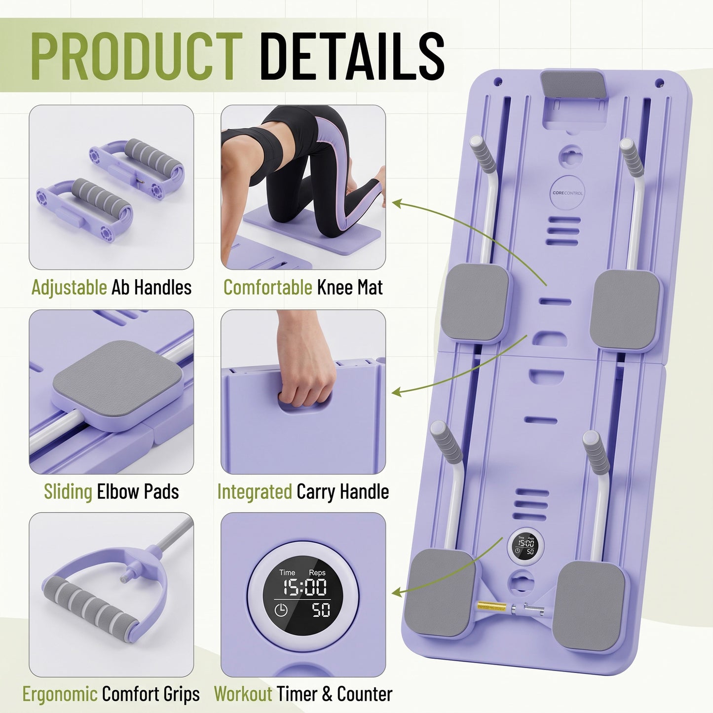 Portable Pilates Reformer Set