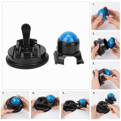 Vertiball - Self Mountable Massager Ball & Roller Manual Suction Cup