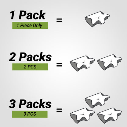 Butterfly Memory Foam Neck Pillow with Armrests for Side & Back Sleepers