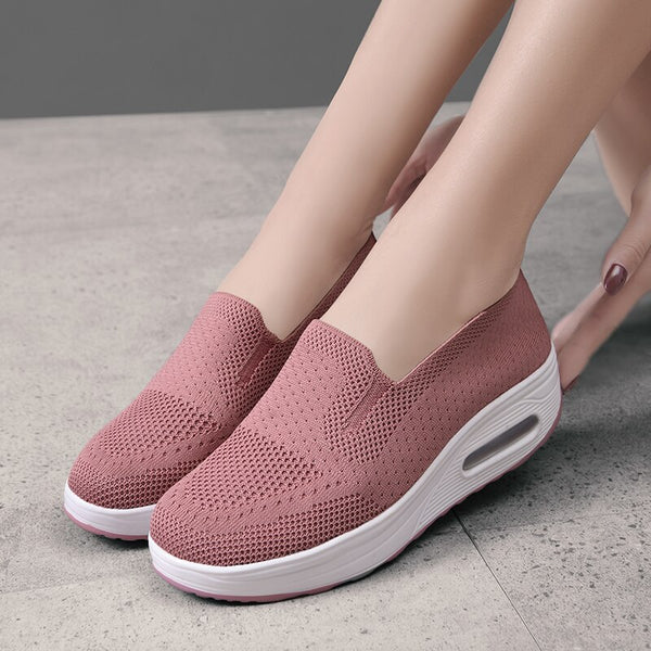 Women’s Slip-On Walking Shoes With Arch Support & Comfort – Pain Free ...