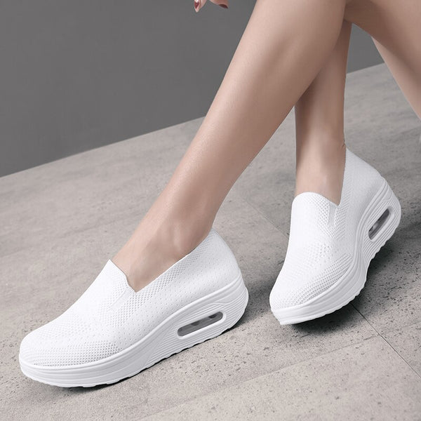 Everyday Comfort Shoes - Breathable Women Walking Shoes Slip on