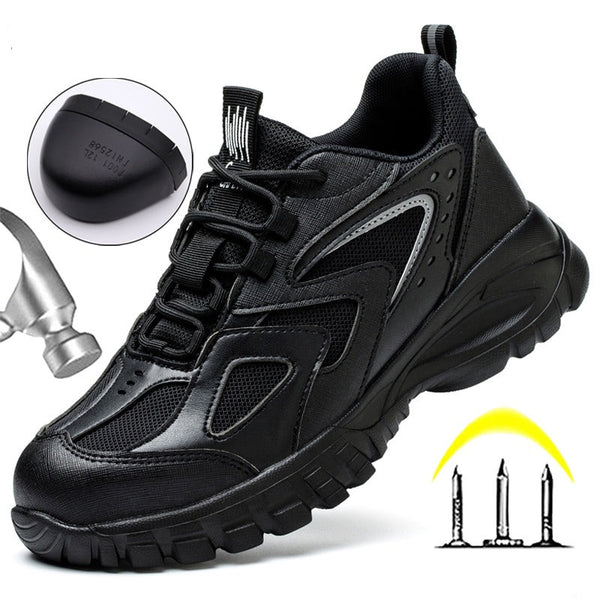 Ultra Lightweight Safety Shoes Breathable Steel Toe NonSlip Work Shoes Pain Free Aussies