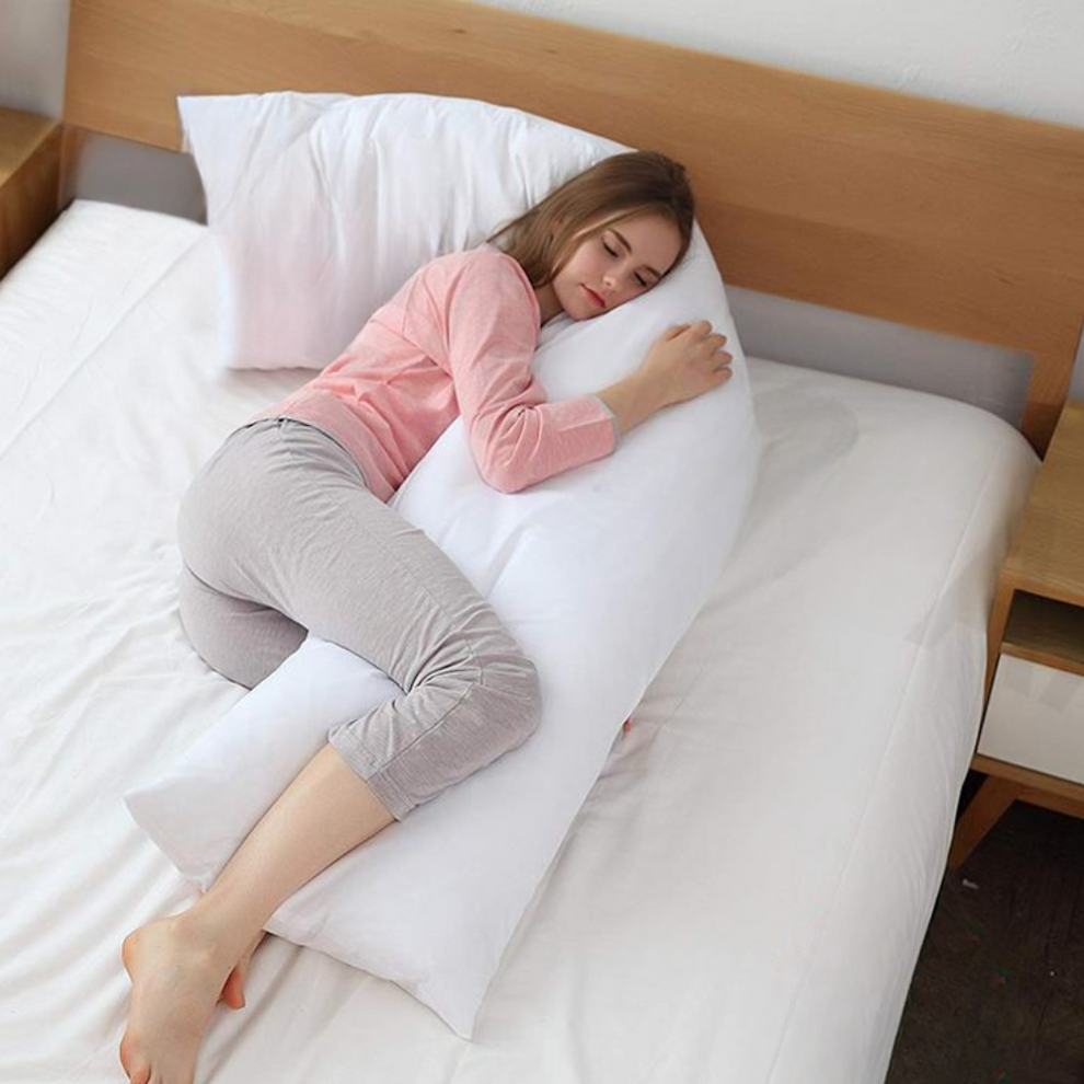 Full Body Support Pillow | Contoured Design, All-night Comfort ...