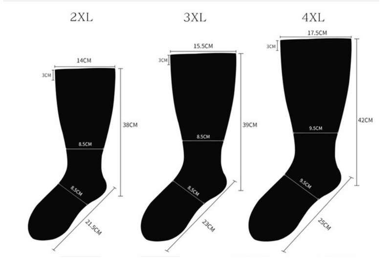Wide Calf Compression Socks