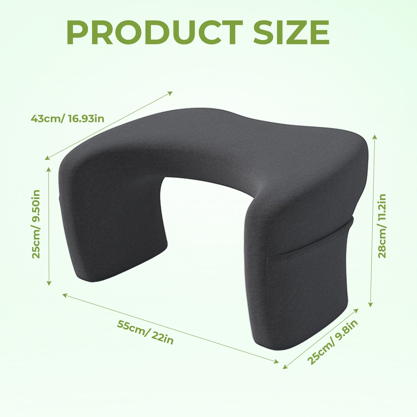 Reading & Lap Desk Pillow – Comfortable Backrest for Work, Gaming & Crafts