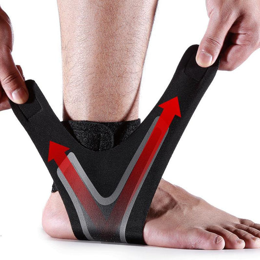 Pair of Adjustable Ankle Support Brace for Running, Hiking and All Day Long Work