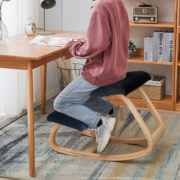 Ergonomic Wooden Kneeling Chair