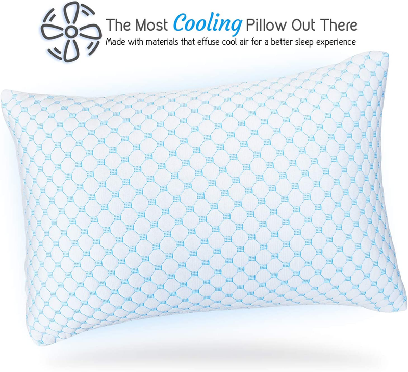 Cooling Gel Infused Pillow for Hot sleepers & Back Discomfort