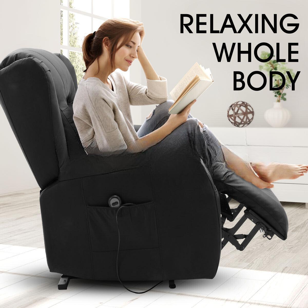 Relaxation Leons Massage Chair Art Leon Mid-century Modern Faux