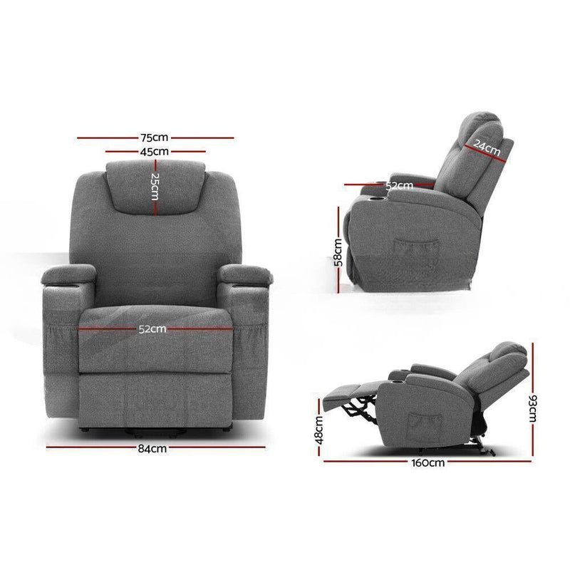 Electric Lift Massage Chair with Recliner