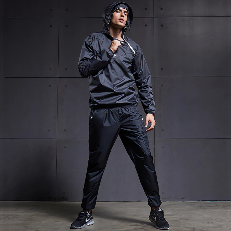 Unisex Sauna Trapping Gym Suit - Burn More Calories while Working