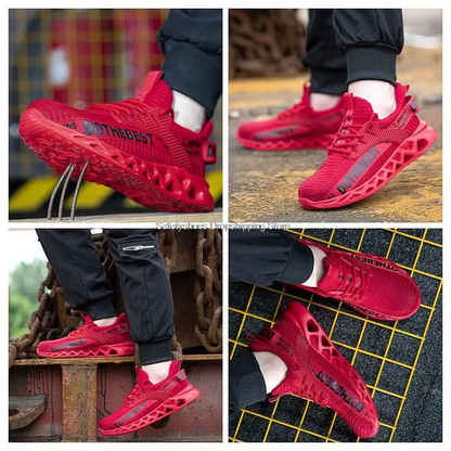 Ultra Lightweight Safety Shoes Breathable Steel Toe Non Slip Work Shoes Pain Free Aussies