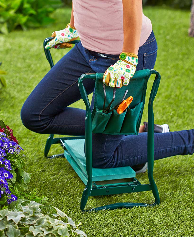 Gardening Seat Kneeler with Handles | Knee Pads for Gardening – Pain ...