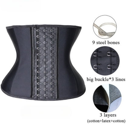 CORE WAIST TRAINER BLACK - Hourglass Body Shaper Undergarment