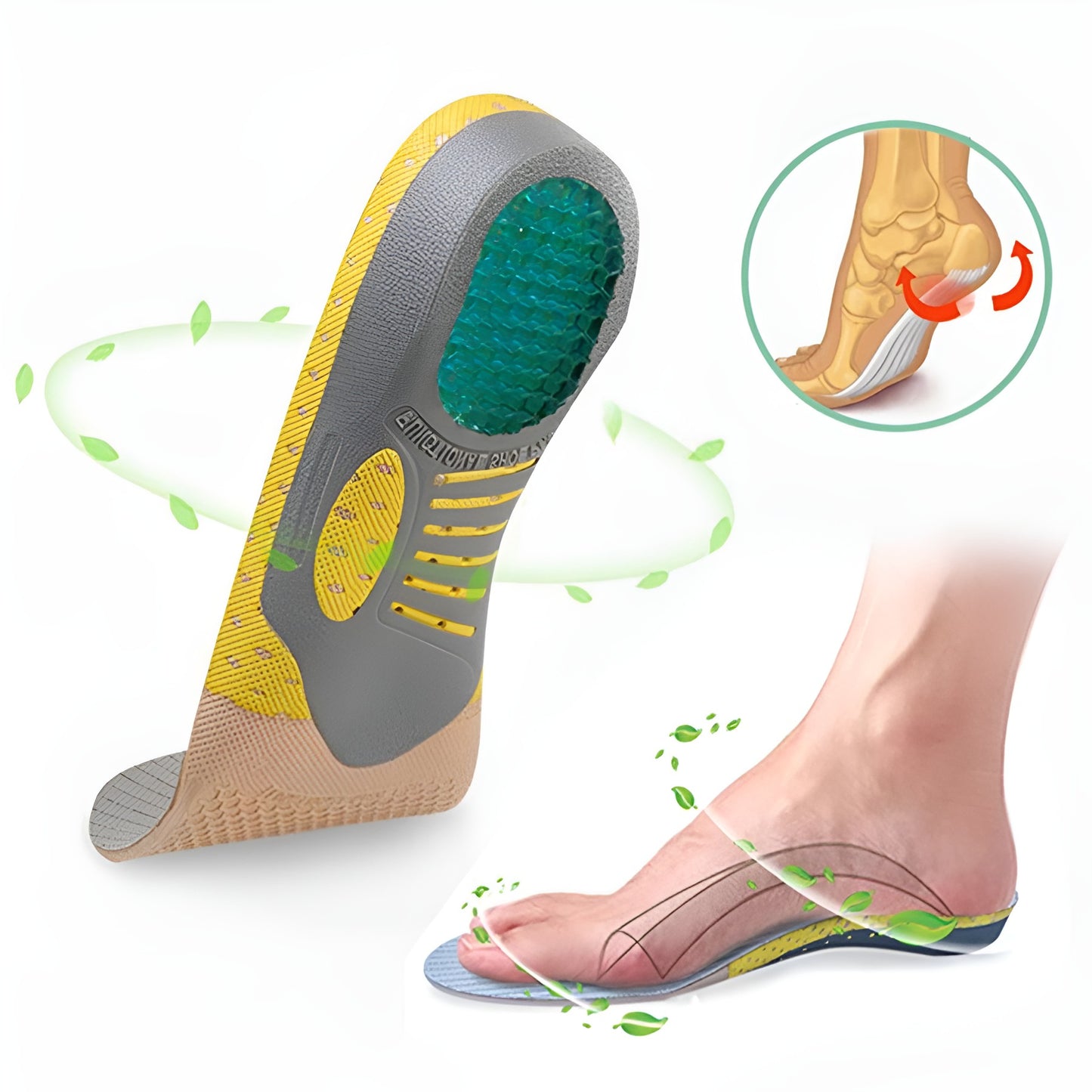 Gel Insoles -  All Day Comfort for Arch Support & Trim Inserts to Fit Shoes