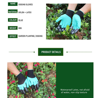 Gardening Gloves With Claws - Protects Nails and Skin While Gardening