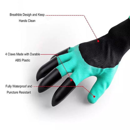 Gardening Gloves With Claws - Protects Nails and Skin While Gardening