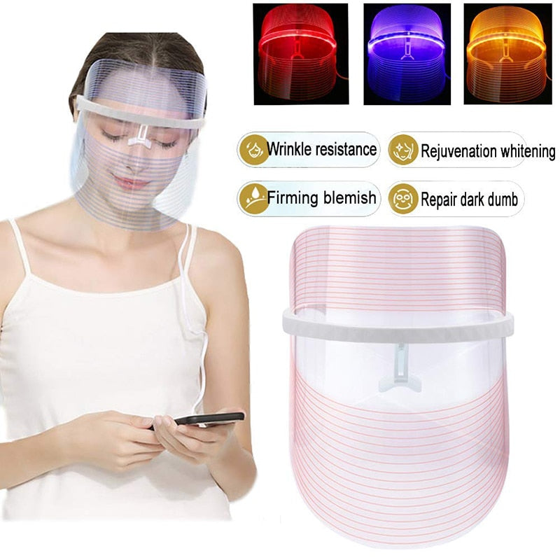 3in1 Light Therapy Mask Australia 3 Color Led Mask Pain Free Aussies