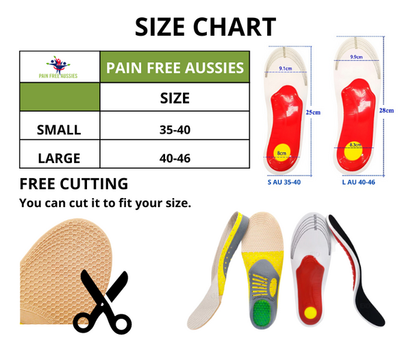 Functional Gel Insole Shoe Pads | Adjustable Arch Insoles for Comfort ...