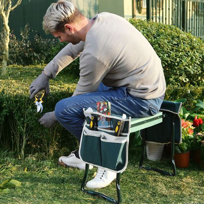 Gardening Kneeler - PADDED GARDENING SEAT KNEELER WITH HANDLES