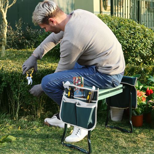 Gardening Kneeler - PADDED GARDENING SEAT KNEELER WITH HANDLES