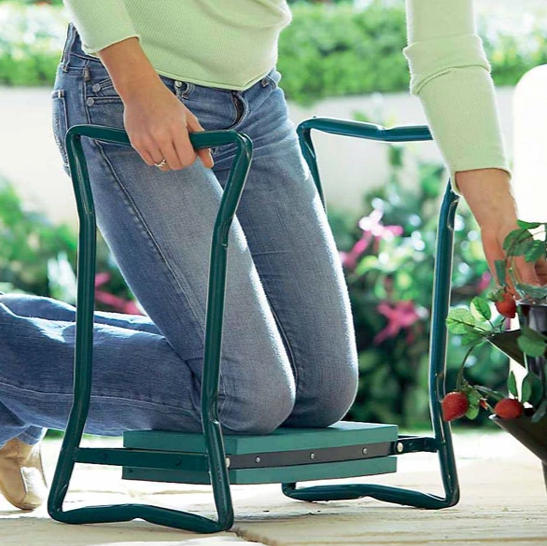 Gardening Kneeler - PADDED GARDENING SEAT KNEELER WITH HANDLES